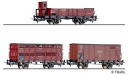 Tillig 70067 - H0 - 3-tlg. Set Güterwagen, Gorny Slask / Oberschlesischen Eisenbahn, Ep. II